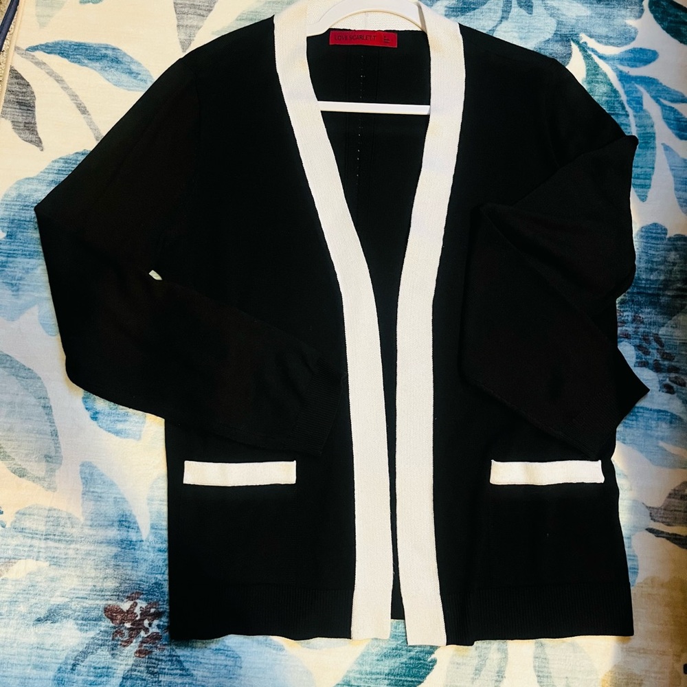 Black and White Cardigan